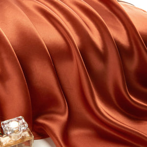 RUST MULBERRY SILK PILLOW CASES